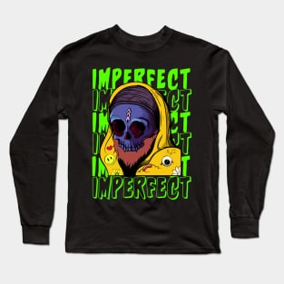 Imperfect Skull Design Long Sleeve T-Shirt